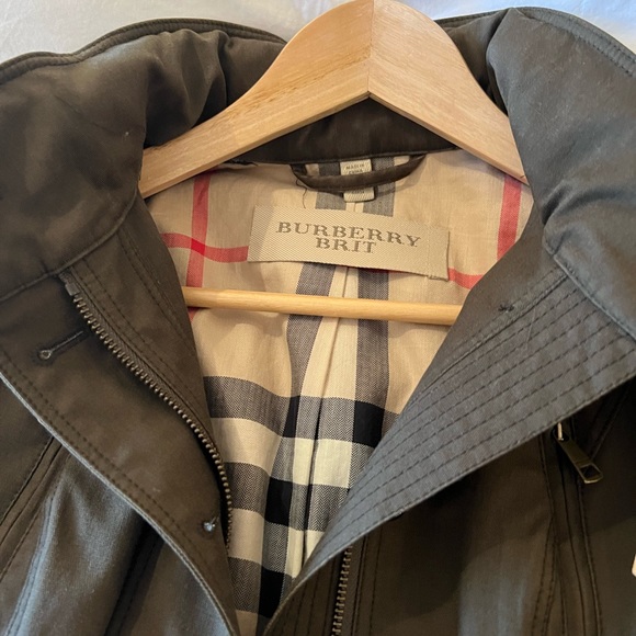 Burberry Brit khaki green jacket and skirt sold as set. - Picture 8 of 8